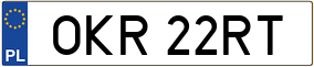 Trailer License Plate